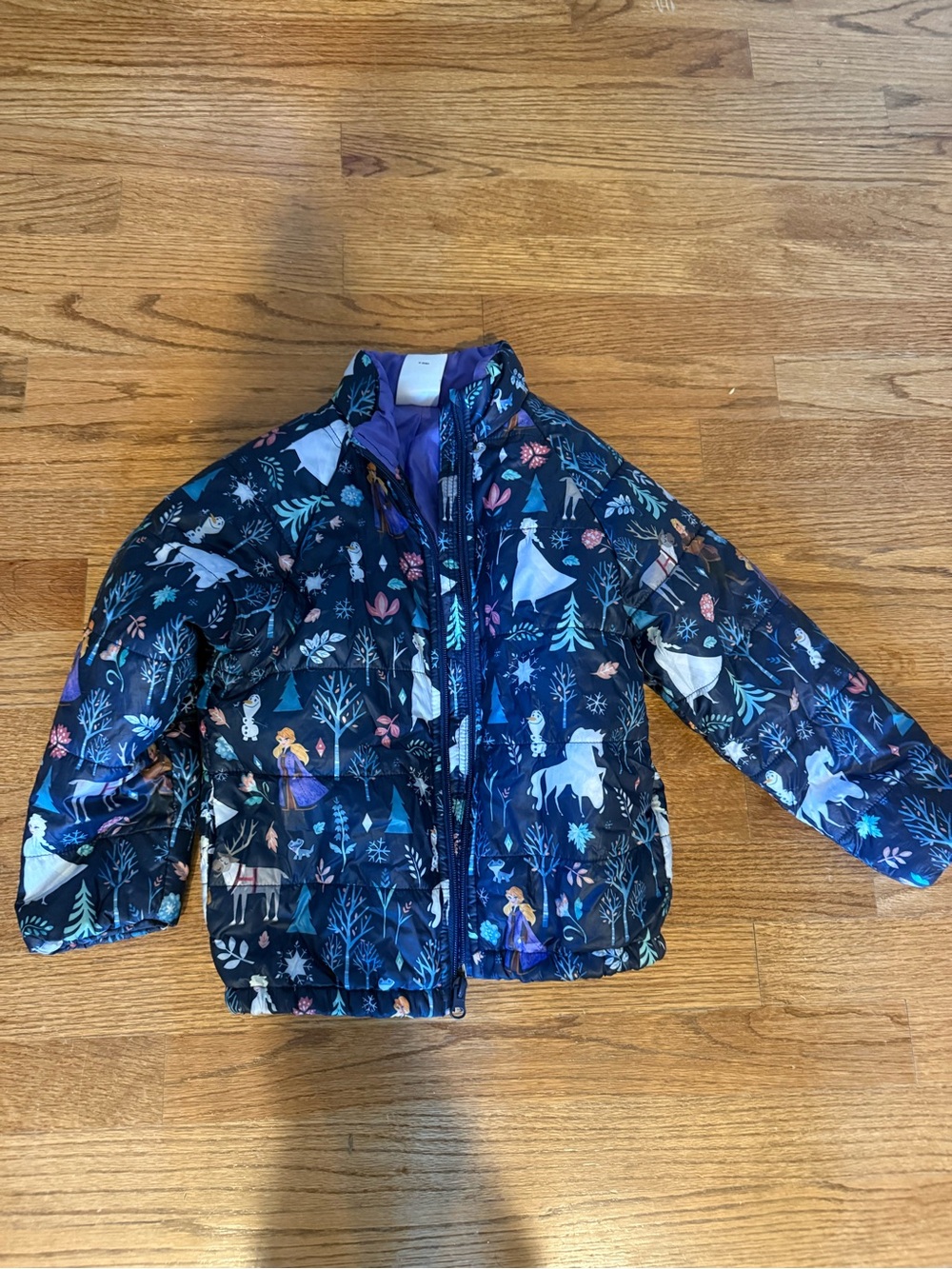 Disney girls puffer elsa/frozen jacket